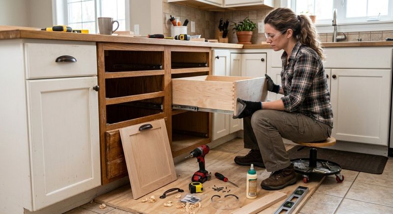 Cabinet Drawer Remodeling in Muncie, IN