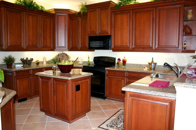 Cherry Cabinet Refacing in Terre Haute, IN