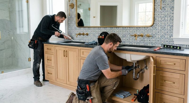 Custom Vanity Installation in Muncie, IN