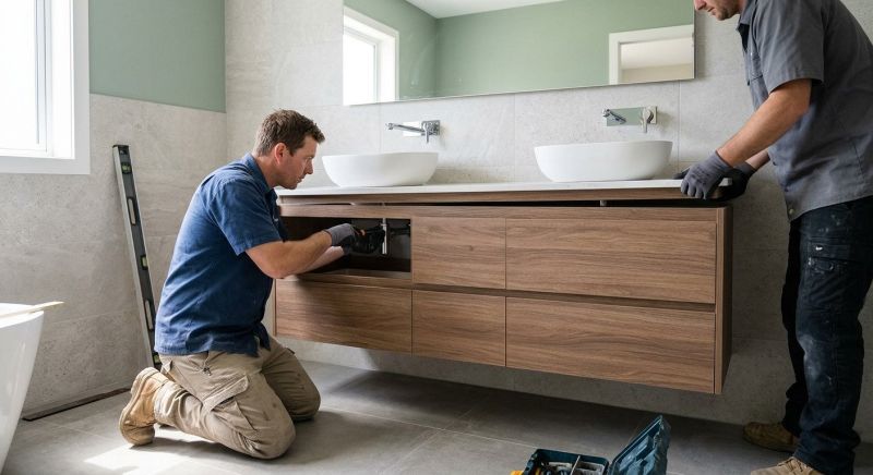 Custom Vanity Installation in Lafayette, IN