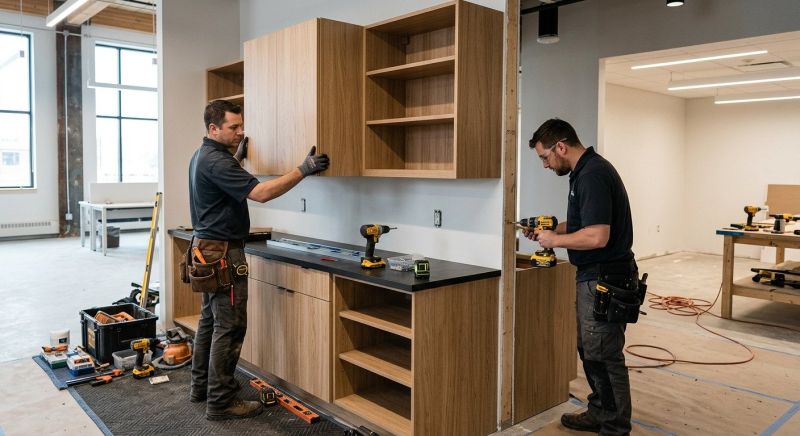 Glazed Cabinets Installation in Carmel, IN