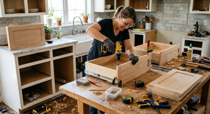 Oak Cabinet Remodeling in Muncie, IN