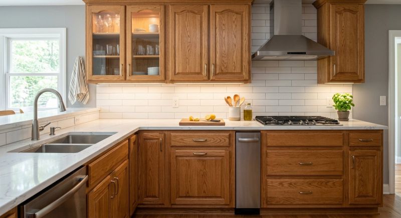 Oak Cabinet Remodeling in Lafayette, IN